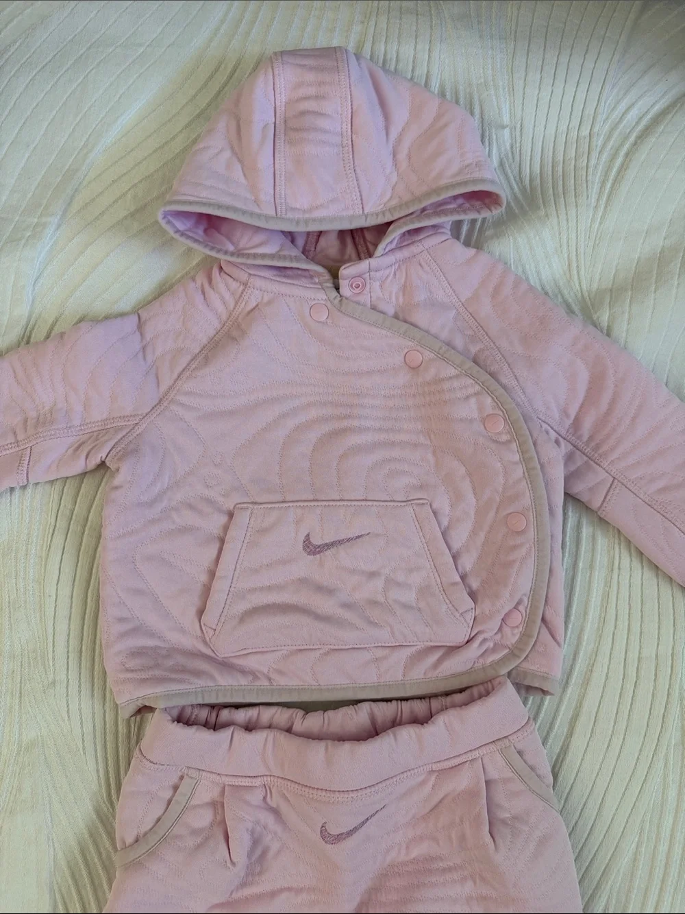 Nike Light Pink Baby Hoodie & Jogger Set